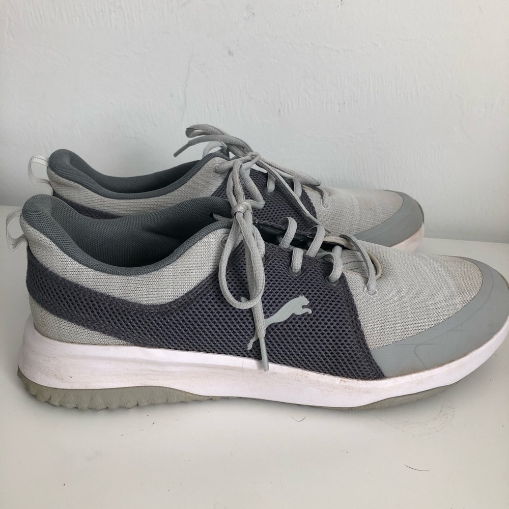 Puma Gray Fusion Golf Shoes - 11